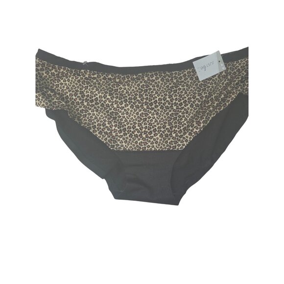 Just Be Plus Size 3X Hipster Panties*3 Pack Black*Leopard*Plus-size*Sissy*NWT - Picture 3 of 11